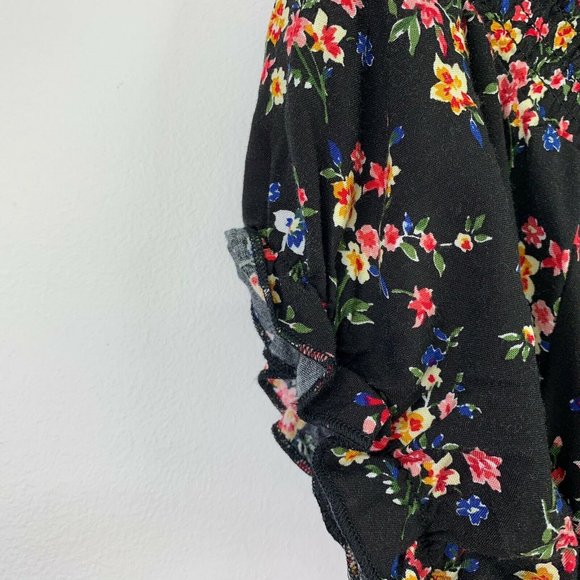 Ten Sixty Sherman Crop Top XL Smocked Off Shoulder - Picture 5 of 8